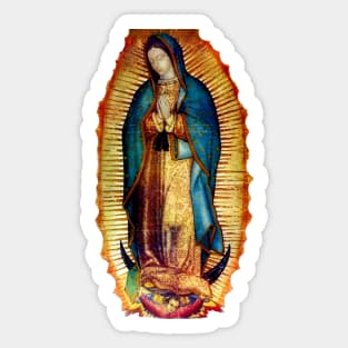 Our Lady of Guadalupe Tilma Replica Sticker